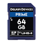 Delkin Devices Prime 64GB SD UHS-II V60 Memory Card