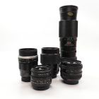 USED M42 Screw Mounnt Lens Bundle 28mm 30mm 2x135mm 300mm 