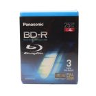 Panasonic Blu-ray Disc BD-R (4x) 25GB - 3 Pack - LM-BRU25LAE3