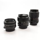 USED M42 Screw Mount Lens Bundle Kit Vivitar 35mm / Takumar 55mm / 135mm Zeiss 